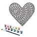 MindWare 13818688 Paint Your Own Stepping Stone Heart, Multicolour