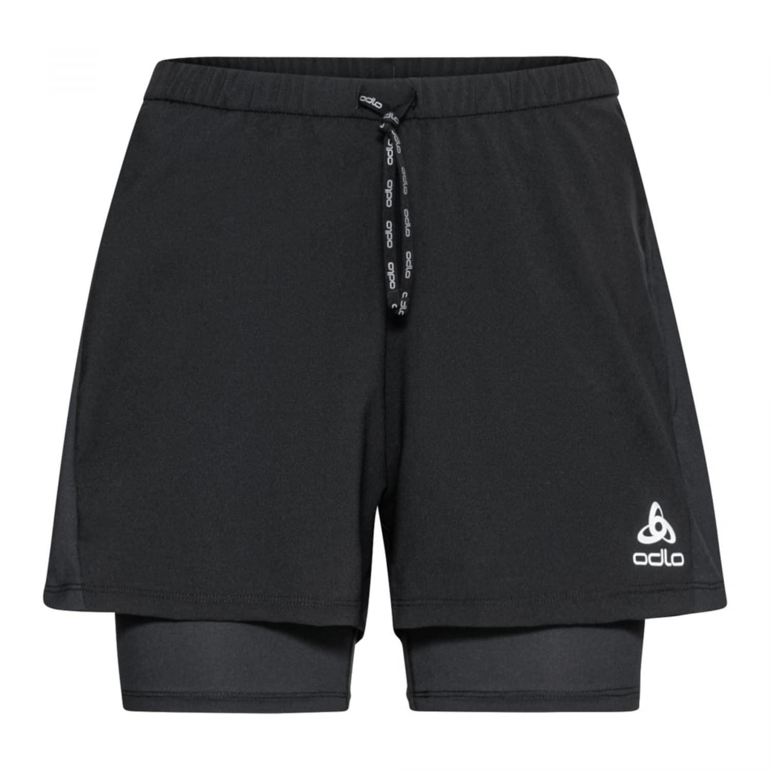 Odlo Essential 3In 2In1 Short de Running Femmes Schwarz