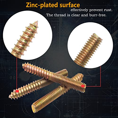 Dgz Store BK223606 10Pcs Hanger Bolts Double Headed Bolts Kit,With (M8X1.25Mm) Hanger Bolt Driver thumb #3