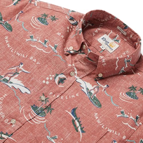 Reyn Spooner Men's Authentic Hawaiian Aloha Shirt - Button Front2