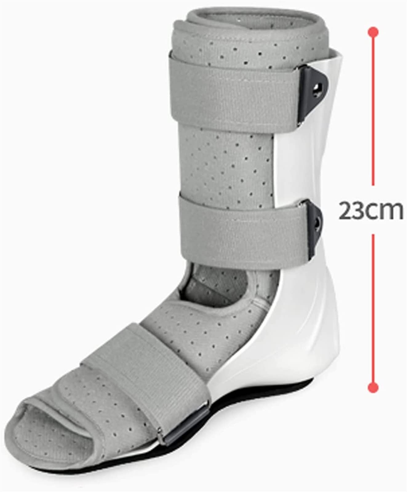 Soporte para espinillas, Bota ortopédica para el pie, Ajustable, con Suela Antideslizante, Soporte para la articulación del Tobillo, Cierre de Velcro, Transpirable, Forro extraíb