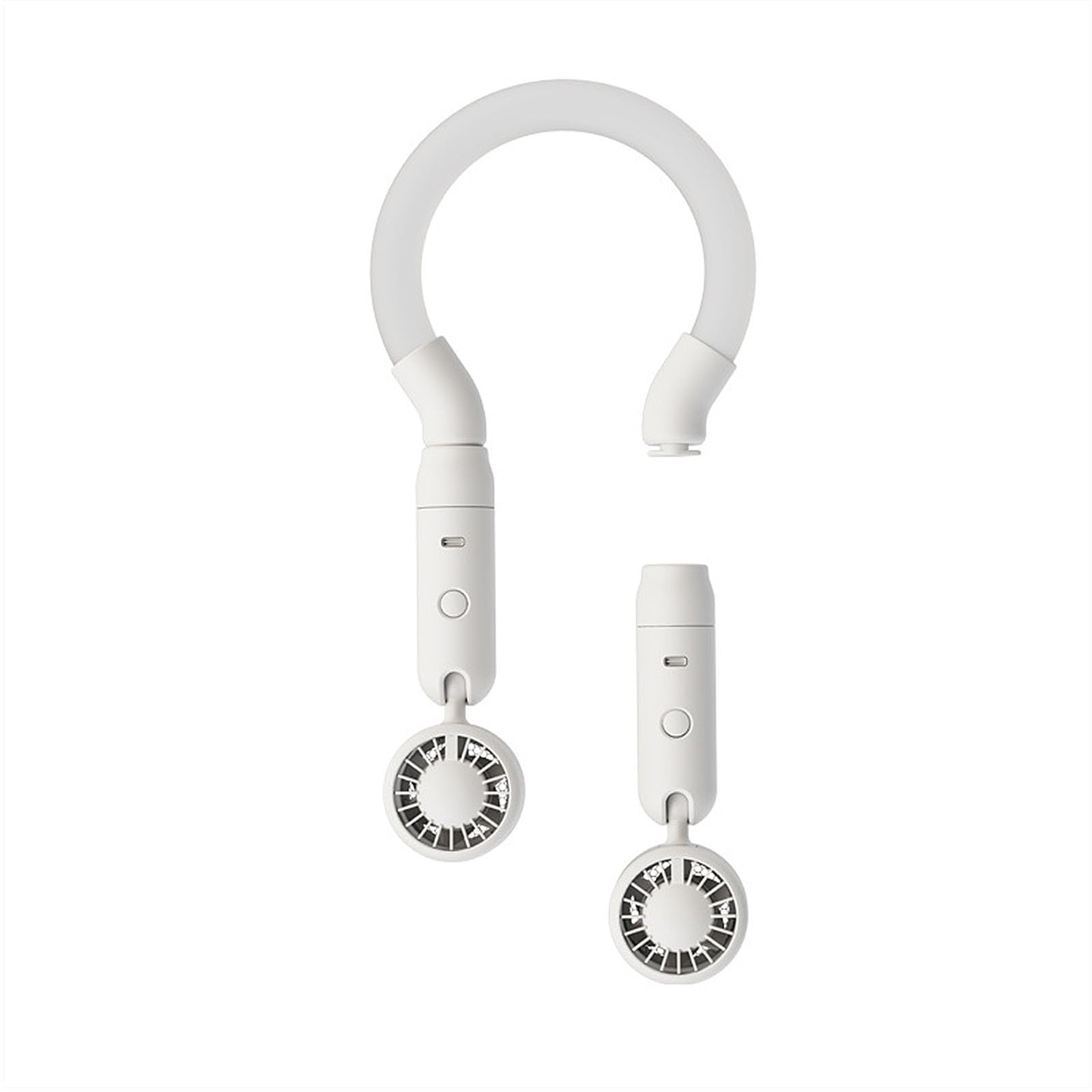 Tsophreniq Hanging Air Circulation Unit 2000mAh Rechargeable Battery Quiet Working for Daily Activities Adjustable Neck Fan