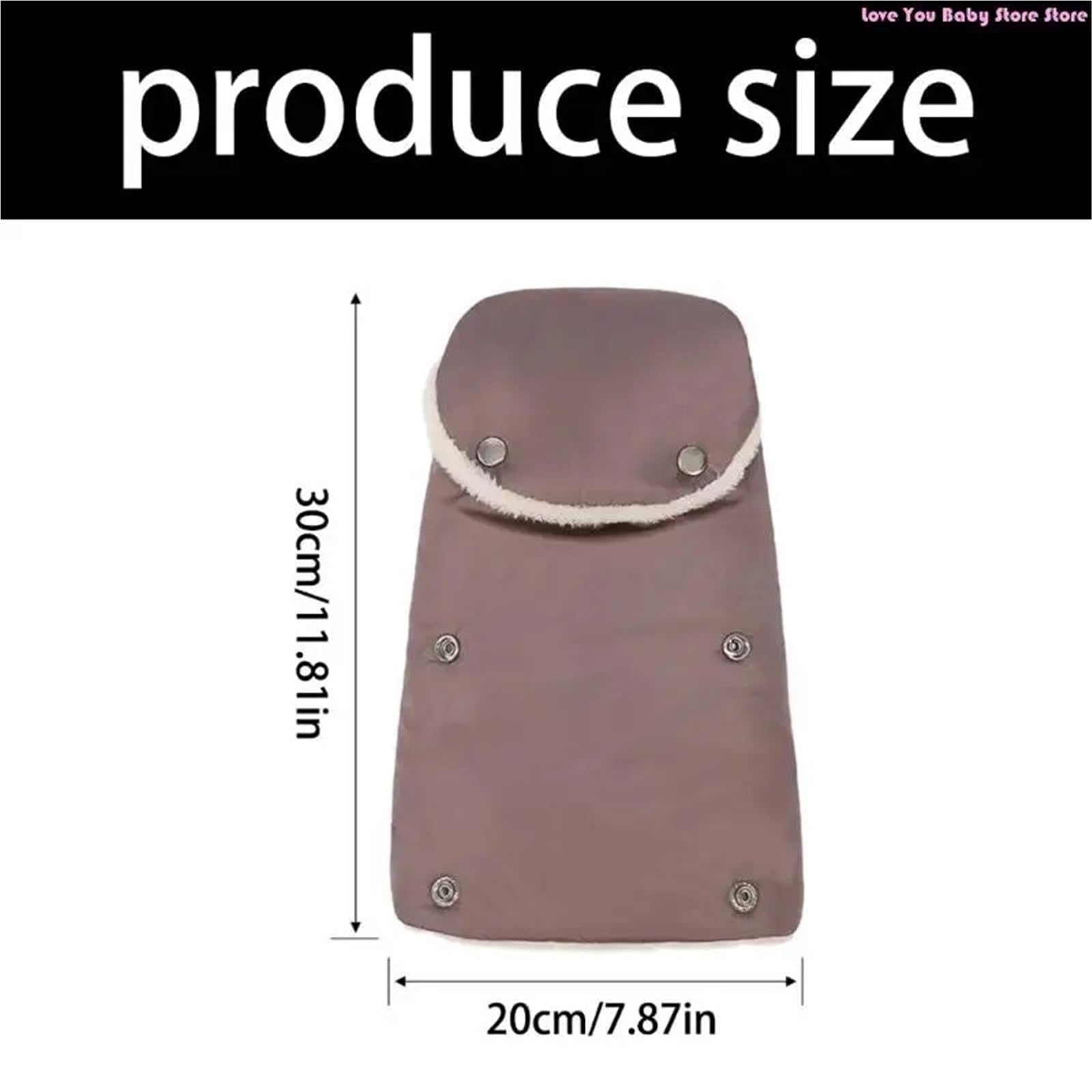 Guanti Passeggino Scaldamani for carrozzina, guanti, scaldamani for passeggino, impermeabili e antivento(White)