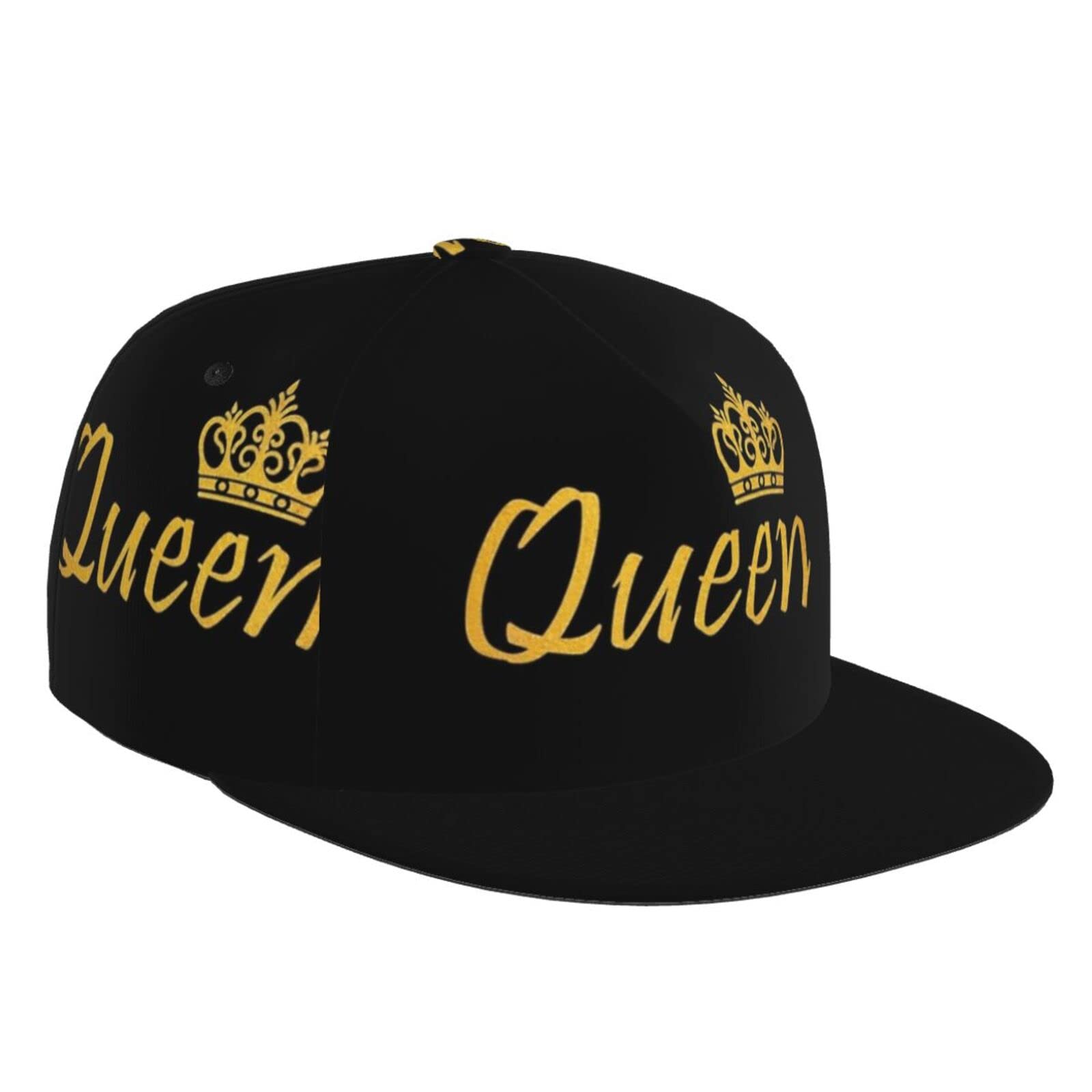 ROSIHODEKing Queen Hats Matching Snapbacks Hip Hop Hats Couples Snapback Caps Adjustable Baseball Cap for Men Women