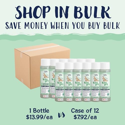 Image of Bobbi Panter Itch Relief Dog Shampoo Tea Tree, Lavender & Flaxseed - Soothing Natural Formula for Itchy & Irritated Skin, Moisturizing, Tear-Free, 16:1 Concentrate, Made in USA, 13 oz