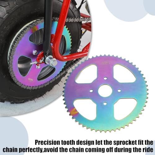 Image of YOXUFA #40 41 420 Chain Sprocket 60 Tooth 40mm Bore Replacement for Mini Bike Coleman BT200X CT200U CT200U-EX Baja Warrior MB165 MB200 TrailMaster Massimo Predator 212cc 196cc Powersports Go Kart Part