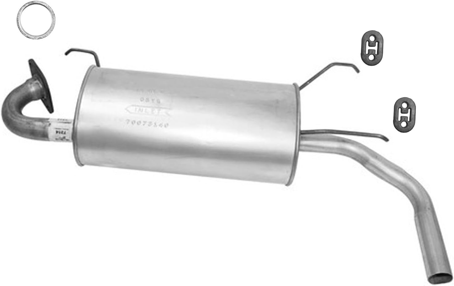 Rear Muffler with Gasket for Mazda Miata 1999 2000 2001 2002 2003 2004 2005