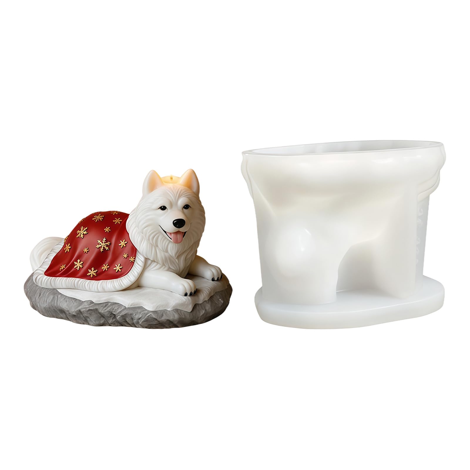 CAZSTYK Flexible Silicone Wolf Making for Soap Chocolate and Art Projects