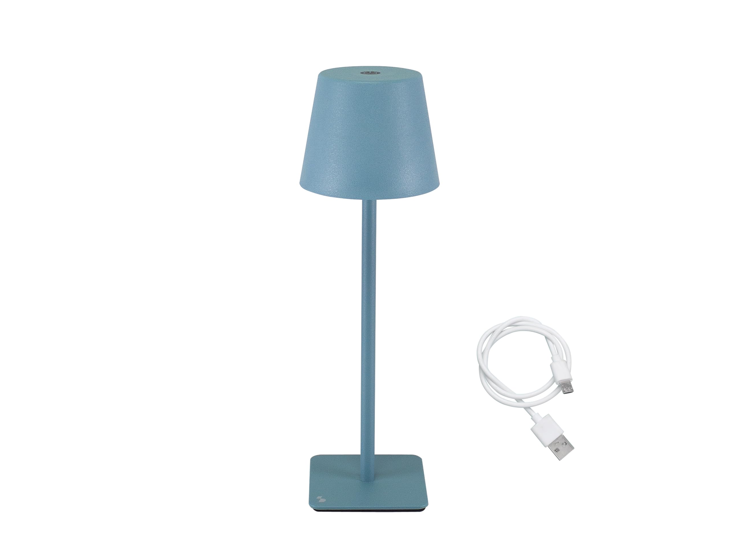BEPER P207ILI500 Lampada da Tavolo Ricaricabile MARBLE senza fili, Design in Ceramica Effetto Marmo con Dettagli Oro, Luce LED Touch 3 Colori e Intensità Regolabile, Autonomia 36h – USB-C Inclusa