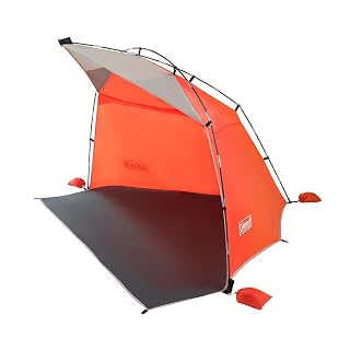 Coleman Skyshade Portable Sun Shelter, Easy Setup with Pre-Attached Poles, Canopy Provides Cover from Sand & Sun, Great for Beach, Park, Tailgating, Camping, Backyard & More - Amazon product rated Grade A