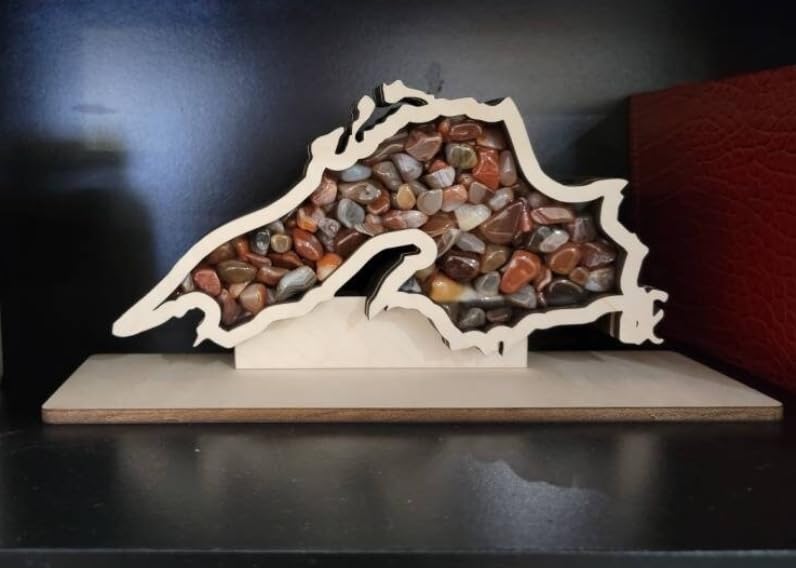 Generic Lake Superior Shadow Box (Small) Made in USA, Maple