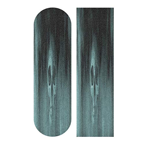 Ladninag Skateboard Griptape Art Skull Into Smoke Cool 9 x 33 inch Anti