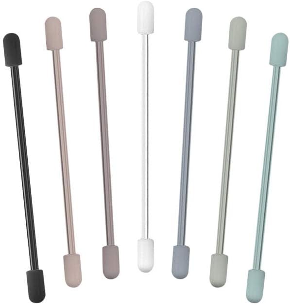 DailyObjects Wrap-Lock Strip Cable Bind | Silicone Multipurpose Organiser Binder for Bundling Cable and Earphones to Organise Home, Desks, Offices, Cars, Cubicles While Work Or Travel | Set of 7