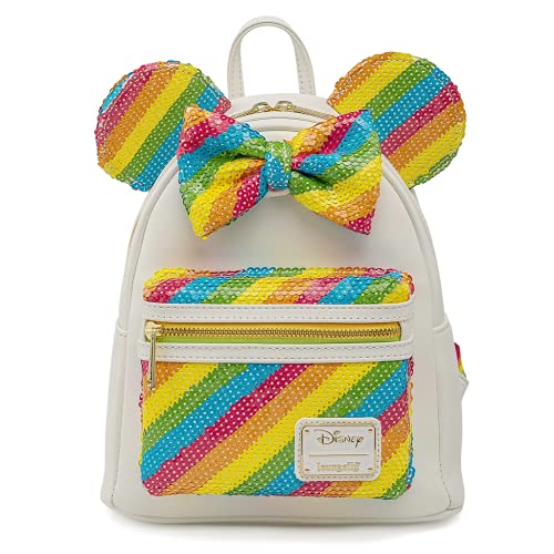 Loungefly Disney Sequin Rainbow Minnie Mini Backpack Standard