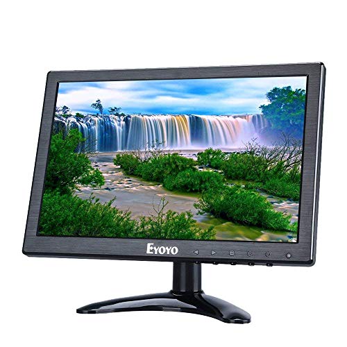 Image of Eyoyo 10 inch HDMI 1920x1200 IPS LCD Screen Monitor Display with BNC VGA AV Output with Built-in Loudspeakers for CCTV /DVD /PC /Laptop /DVR /CCD /Camera