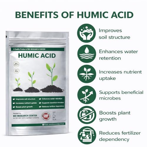 Image of POTASSIUM HUMATE 98% PURE GRADE MANURE 900g x2 SHINY FLAKES