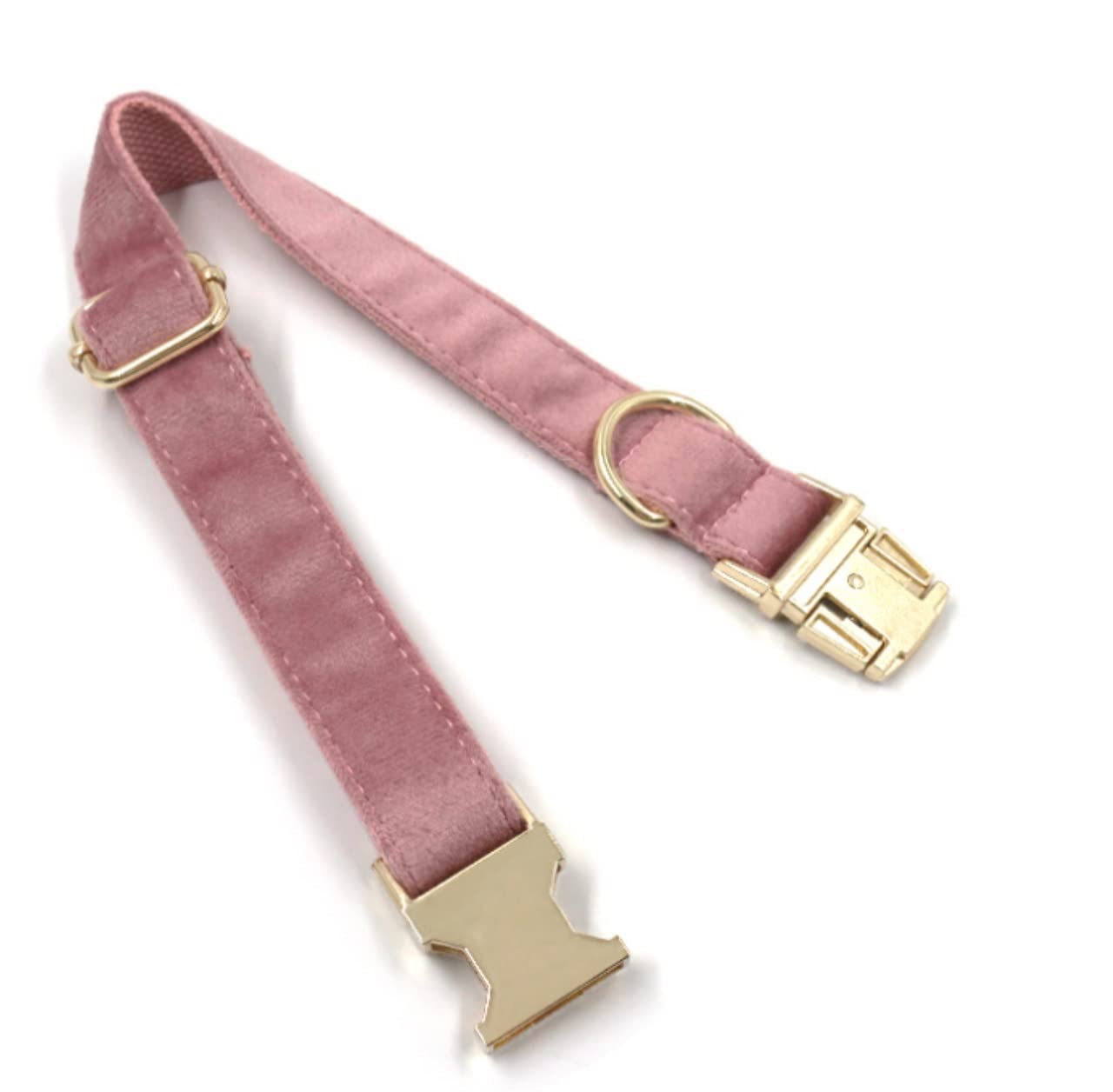 Morbido Guinzaglio Per Cani Guinzaglio per collare per animali domestici con fibbia in oro rosa Collare per collana confortevole Forniture per per cani morbido Antiscivolo Flexi(31-41cm)