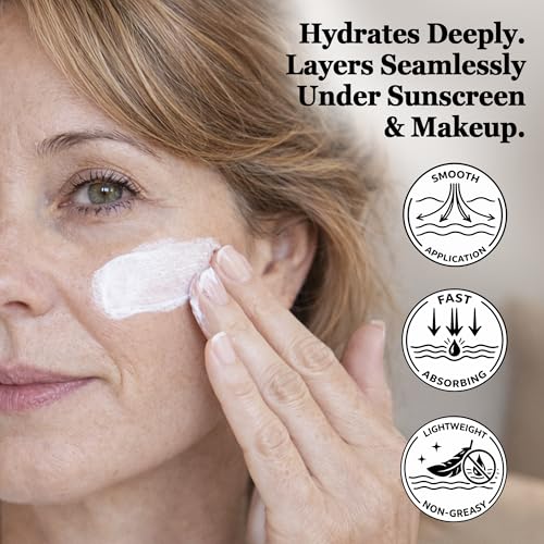 Vivo Per Lei Day Cream - Dead Sea Face Cream for Dull, Dry Skin - Moisturizing Day Cream with Shea Butter - Non Greasy Day Moisturizer - Hydrating Face Cream for Women - 3.4 Fl. Oz