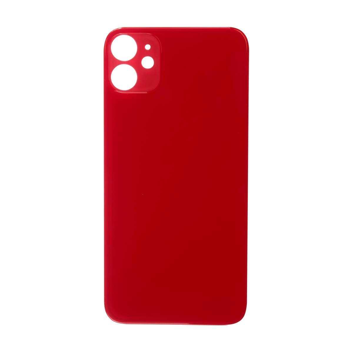 Amazon.com: Glass Back for iPhone 11 Plain in Red : Cell