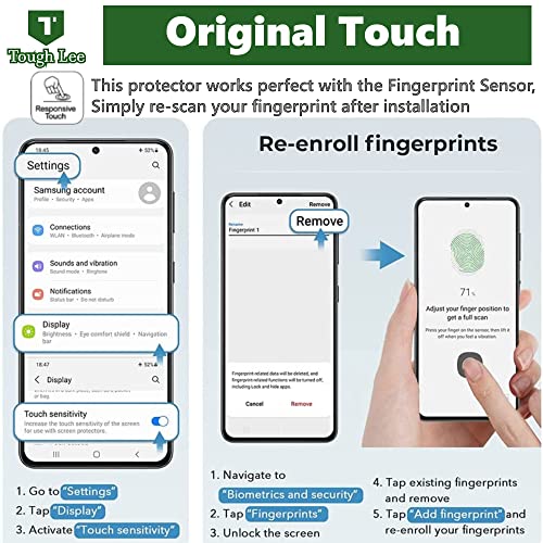 Tough Lee Full Screen Coverage Tempered Glass for Samsung Galaxy M55 5G / M53 5G / M51 / F62 / M52 5G With Easy Installation Kit; Pack of 1 7 51v58j7j BL