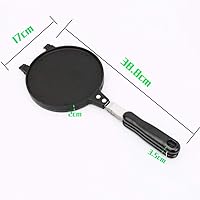 Vista 7 de Waffle Cone Maker, Waffle Irons Baking Pan, Double Sided Pancake Maker Multifunctional Crisp Omelet Pan Egg Roll Maker Machine - 6.7 Inches