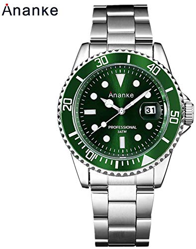 Herrenuhren Edelstahl wasserdicht Plexiglas Spiegel Nicht mechanische Quarzuhr Leuchtend Stil Wasser Ghost Watch