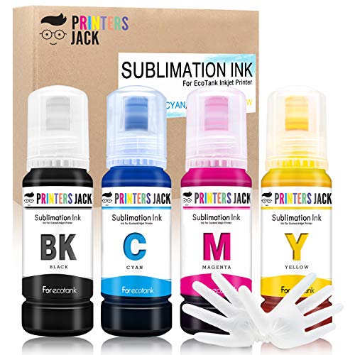 Printers Jack 440ml Sublimation Ink Refill Bottles for Epson EcoTank Supertank Printer ET-2720, ET-15000, ET-4700, ET-2760, ET-3760, ET-4760, ET-2700, ET-2750, ET-4750, L3110, L3150
