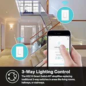 Kasa Smart 3 Way Switch, HS210 KIT, Need Neutral Wire — photo 3 of 6