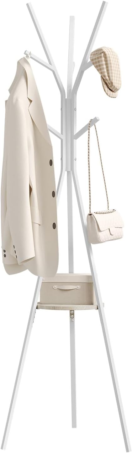 Unho Garderobenständer Gold - Freistehend Mit Ablagen 174cm