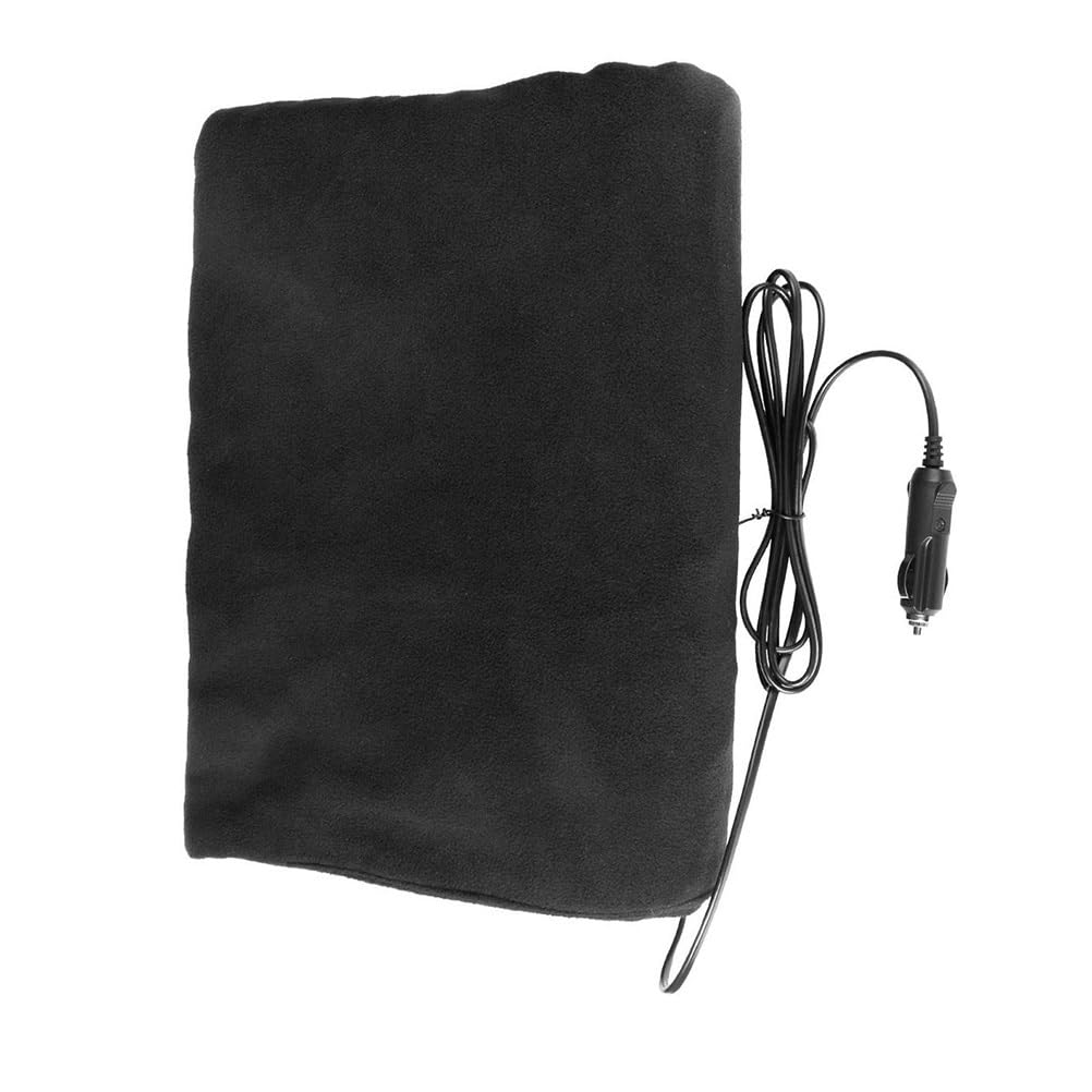 Gatuida Couverture Chauffante ÉLectrique Voiture 12V Coton Doux Respirant Chauffage Auto RéGlable pour Hiver 59X43 Pouces
