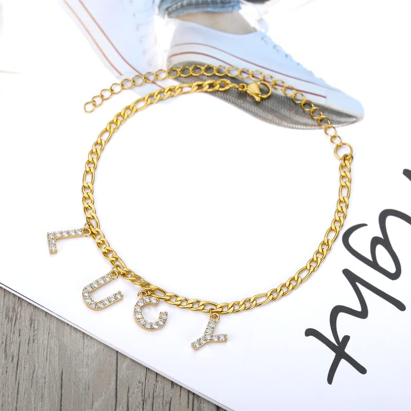 LONGLITER-Personalized-Letter-Ankle-Bracelet-Zircon-Crystal-Custom-Name-Anklets-For-Women-Beach-Anklet-Foot-Chain-Jewelry-Bridesmaid-Gold-9Leters-Jewelry-Gifts
