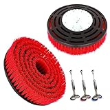 2 Pack S7001 Upgraded Mop Pad Replacement Brush Heads for Shark Steam Mop Pads Compatible with Shark S8201/S7000Series | for Deep Cleaning Hard Floors (2 Red Brush)