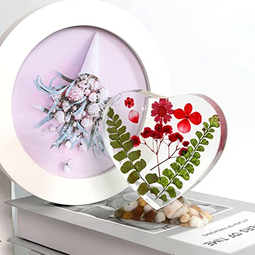 Zayookey Heart Resin Mould with Stand Heart Photo Frame Resin Casting Mould Valentine's Day Gift Love Picture Frames Silicone Mould DIY Home Decoration - Image 2