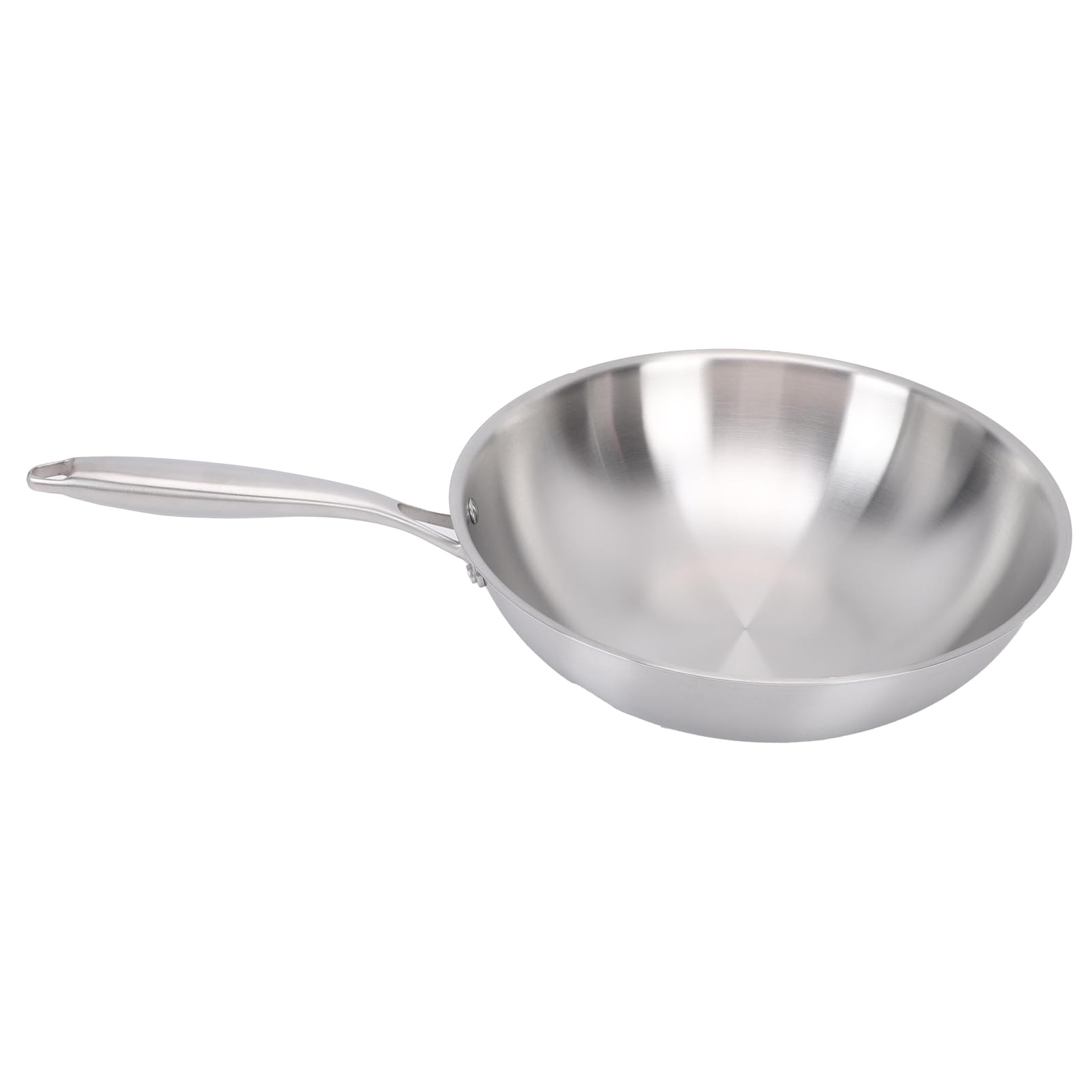 Wok Antiaderente in Acciaio Inossidabile Distribuzione (34 cm)