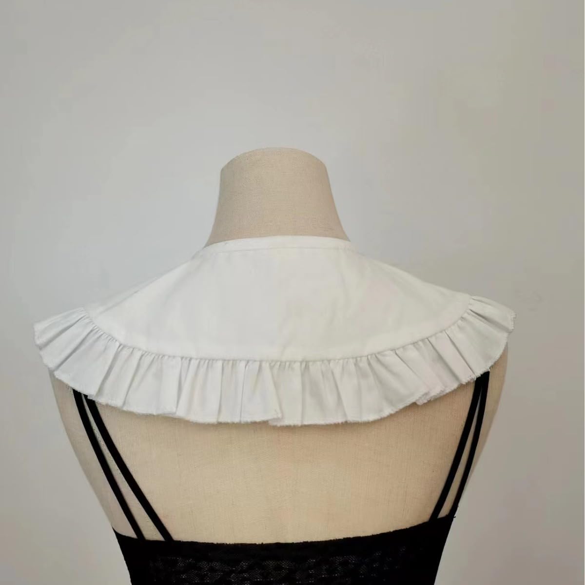 Mavikim Renaissance Pleated Ruffle Collar Lolita Mini Shawl Detachable Victorian Court Costume, Style05-white - Image 3