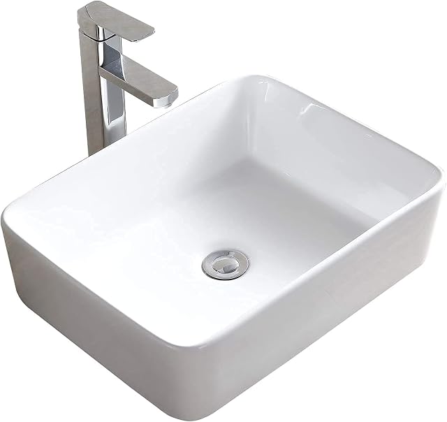 Home Supplies Ceramic Bathroom Sink, White Countertop Wash Basin, Bathroom Vessel Sink Classic design, aesthetic harmony, Sink Basin Cloakroom Sink Small Cloakroom Basin Ceramic Wash Basin Vanity Unit, bathroom sink cabinet Vanity Cabinet 48x37x13cm