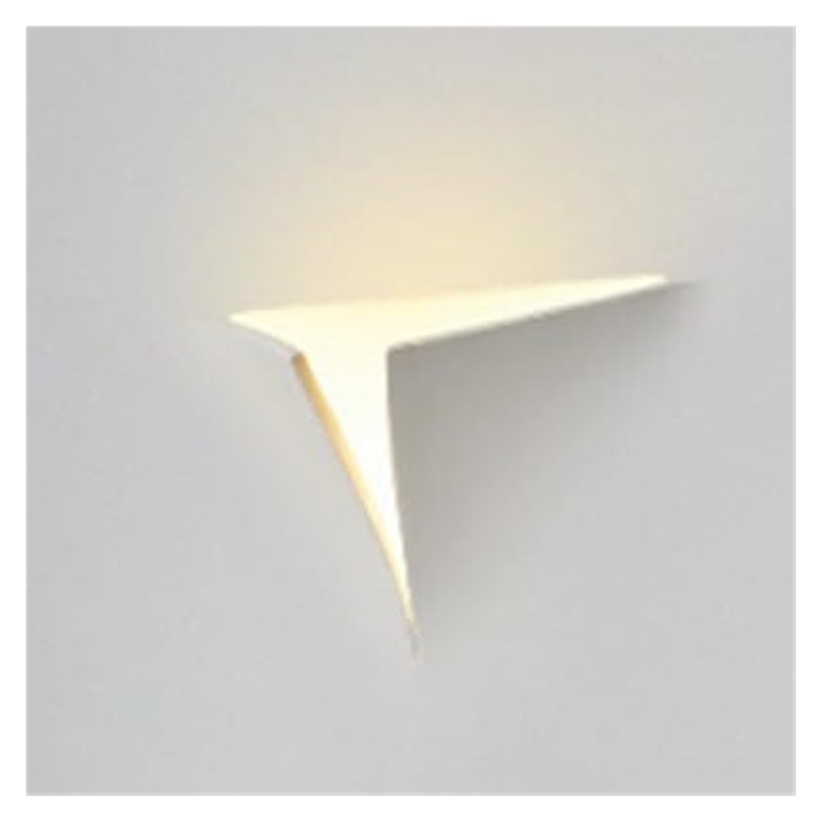 KHUKHU Wall Sconces LED Bedside Lamp Living Room Bedroom Plaster Lamp Decorative Recessed Frameless Wall Lights(2700K)