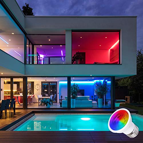 Ilc Gu10 Led Light Bulb, 40 Watt Equivalent Color Changing 12 Colors 5W Dimmable Warm White 2700K Rgb Led Light Bulbs With Remote Control (Pack Of 4) #TOP3