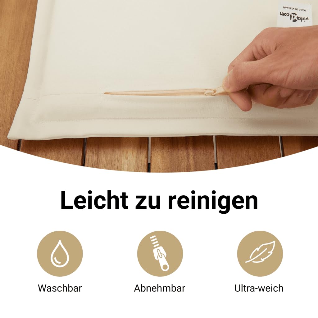 vidaXL Gartensofa 2-Sitzer, Outdoor Sofa mit Sonnendach, Terrassensofa mit Hockern, Gartenmöbel Sofagarnitur Gartengarnitur, Beige Poly Rattan