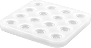 SEWACC Molde De Fundição De Resina 5 Em Linha: Molde De Resina De Dedo Redondo Molde De Fundição De Resina Para Jogo De Tabuleiro De Mesa DIY Jogos De Quintal Molde De Resina Redondo