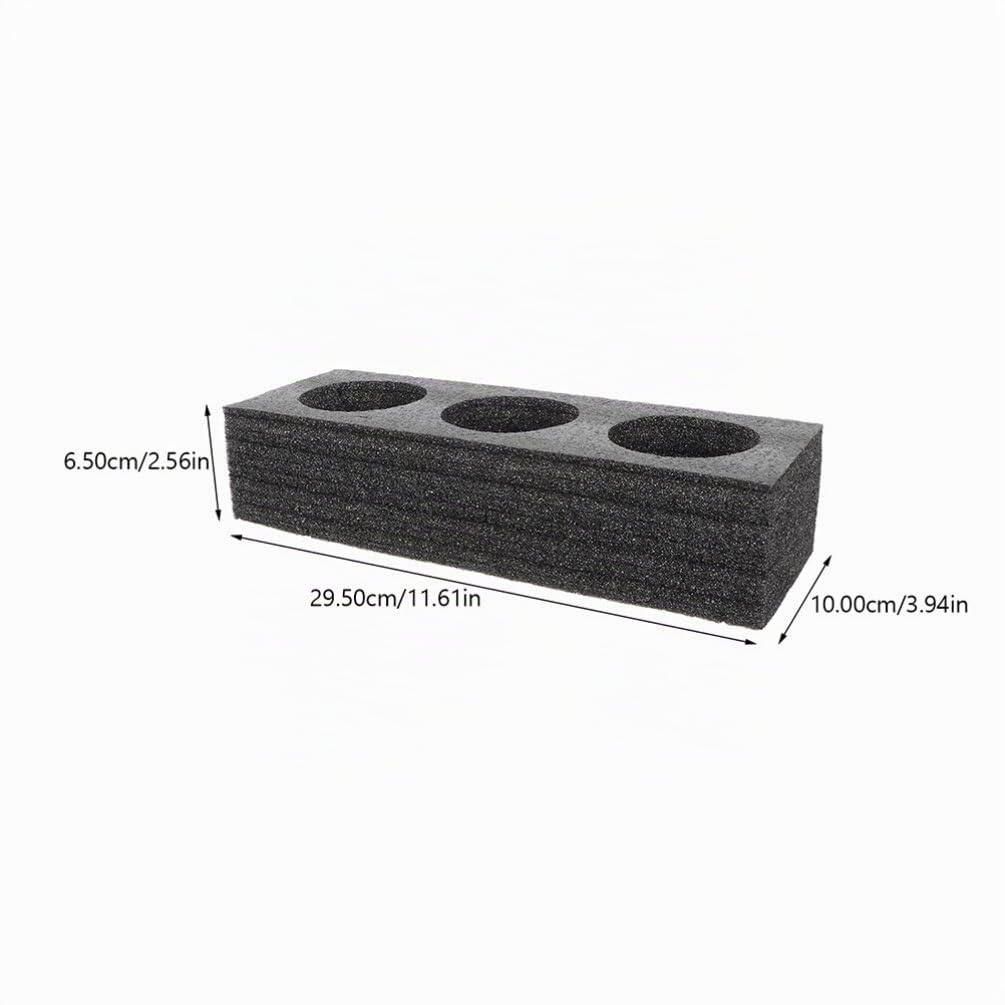 Lot de 3 porte-verres en mousse pour porte-verres - Peut contenir jusqu'à 8 pièces - Pour camping, camping-car, caravane, bateau