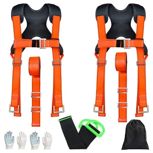 Ergonomic Furniture Moving Straps Set