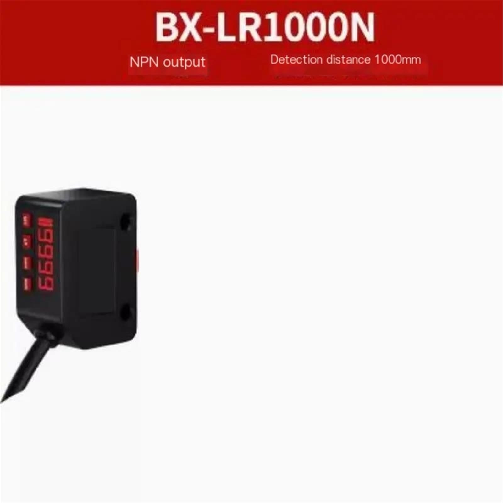 Cyfrowy wyświetlacz L300N czujnik fotoelektryczny z odbiciem rozproszonym, wykrywanie odległości i ogrodzenia, dowolna regulacja | Bx-lr1000n Npn