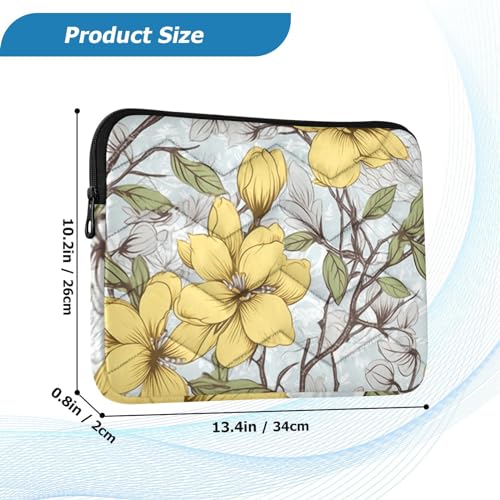 Funda para portátil 13-14 pulgadas con protección amarilla miniatura 3