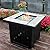 OutVue 30" Propane Fire Pit with Real Ceramic Tabletop, 50000 BTU Gas Fire Pit Table with Lid & Glass Rock, Outdoor Fire Pit for Dining or Party, Firepit for Outside, Patio, Garden, Yard
