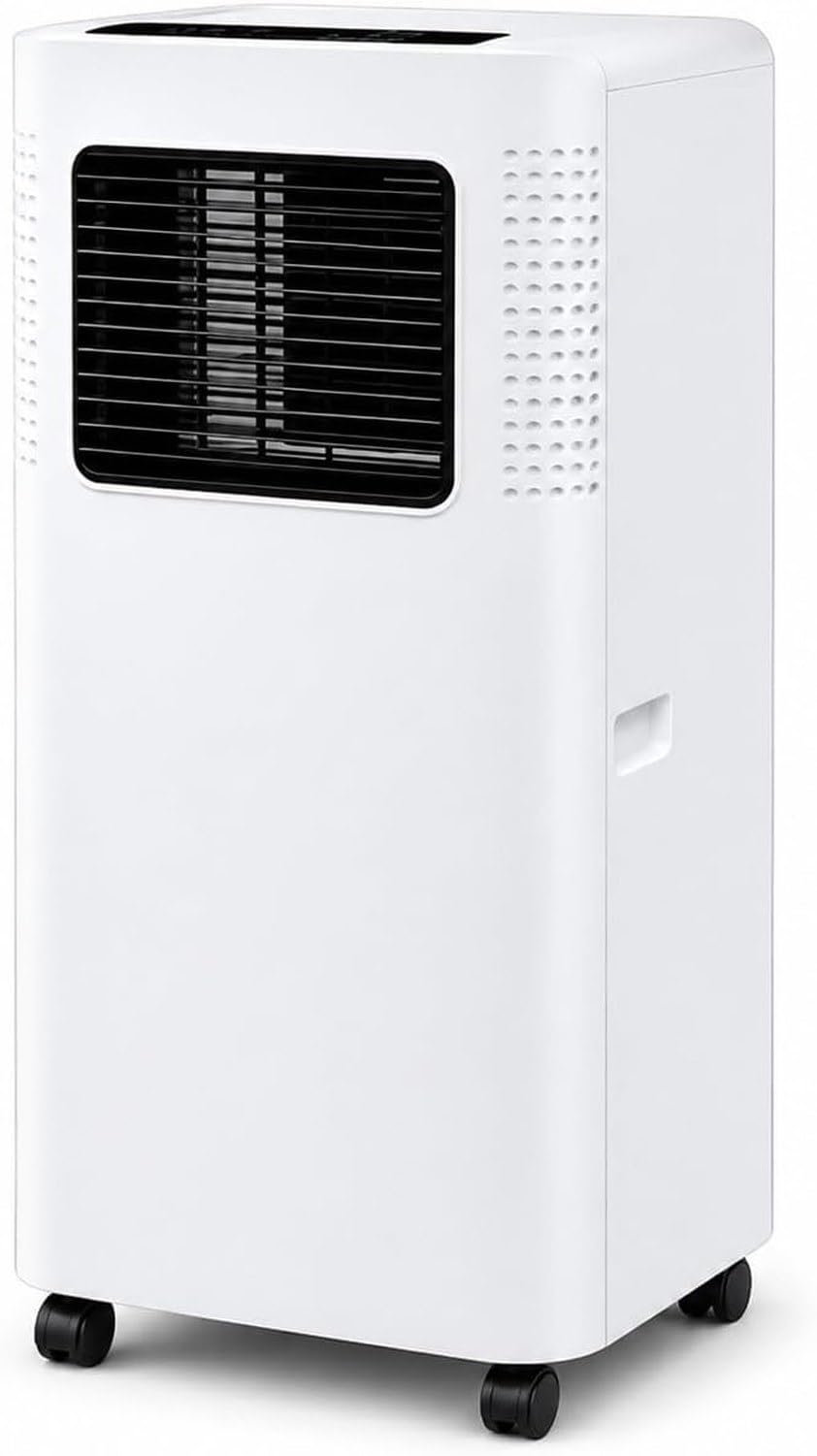 Aire Acondicionado Portátil 7000 BTU, 2 en 1 Frío y Deshumidificador, Control de Temporizador, Modo Sueño, Bajo Ruido 50-60 dB, Ventilación por Ventana Fácil, p