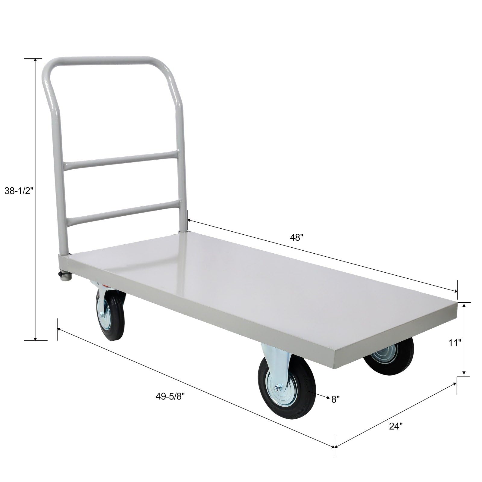 FRITHJILL Flatbed Cart with 2000 Lb Capacity - 24