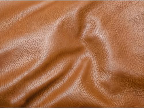 Image of Leather Retail Men Brown Faux Leather Biker Jacket with Zipper Pockets
