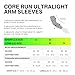CEP Core Run Ultralight Compression Arm Sleeves, Black, Unisex, Short-III
