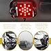 Neferta 1 PC Car 12V Hook Tail Light, Square Non-polarity Design Super Bright Waterproof 15 LED Brake Light, Plug Play Safety Warning Bulb with Wiring Harness, Suitable for Most Car Models (Black)